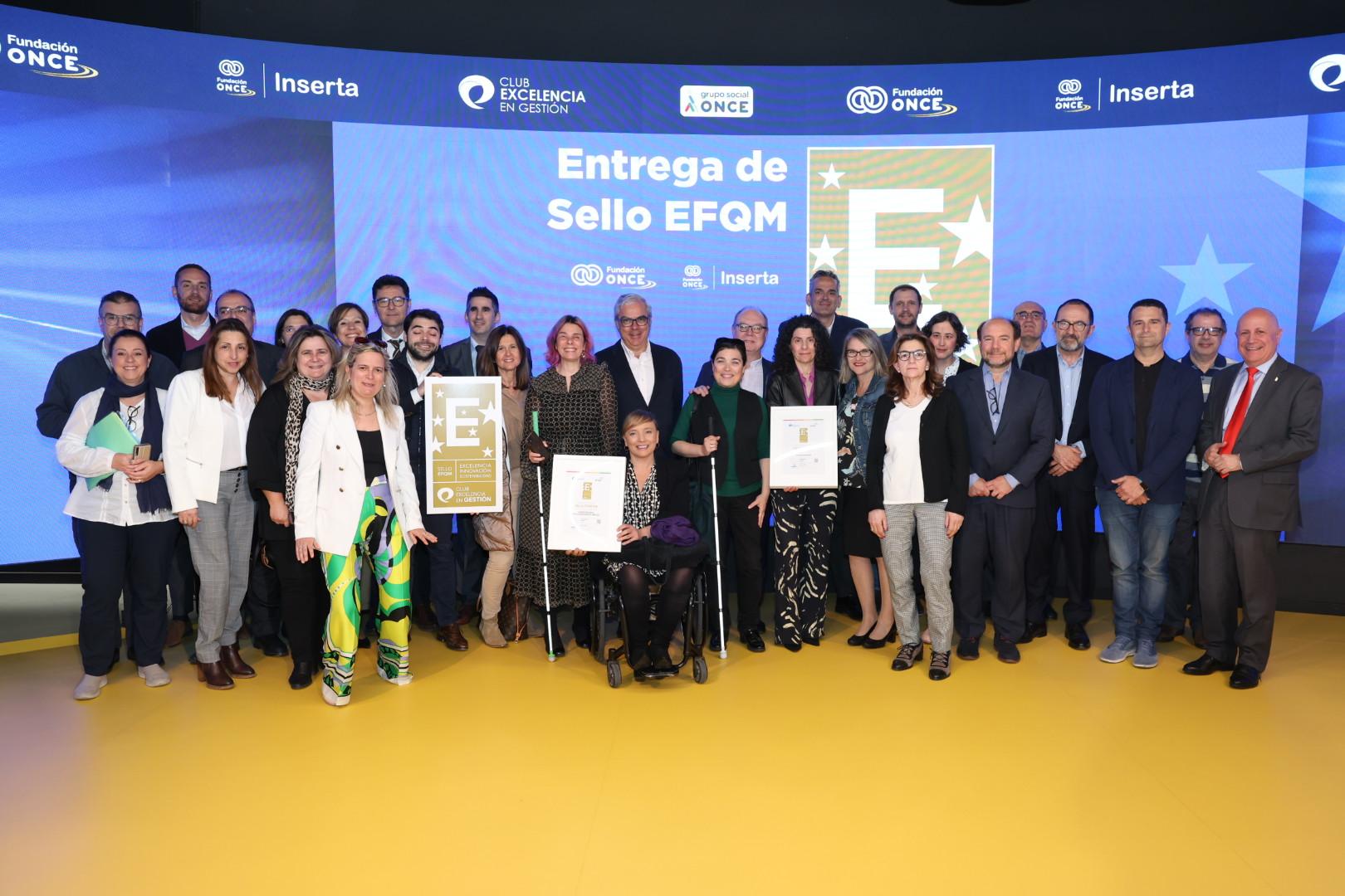 Sello EFQM 600 para Fundación ONCE e Inserta Empleo