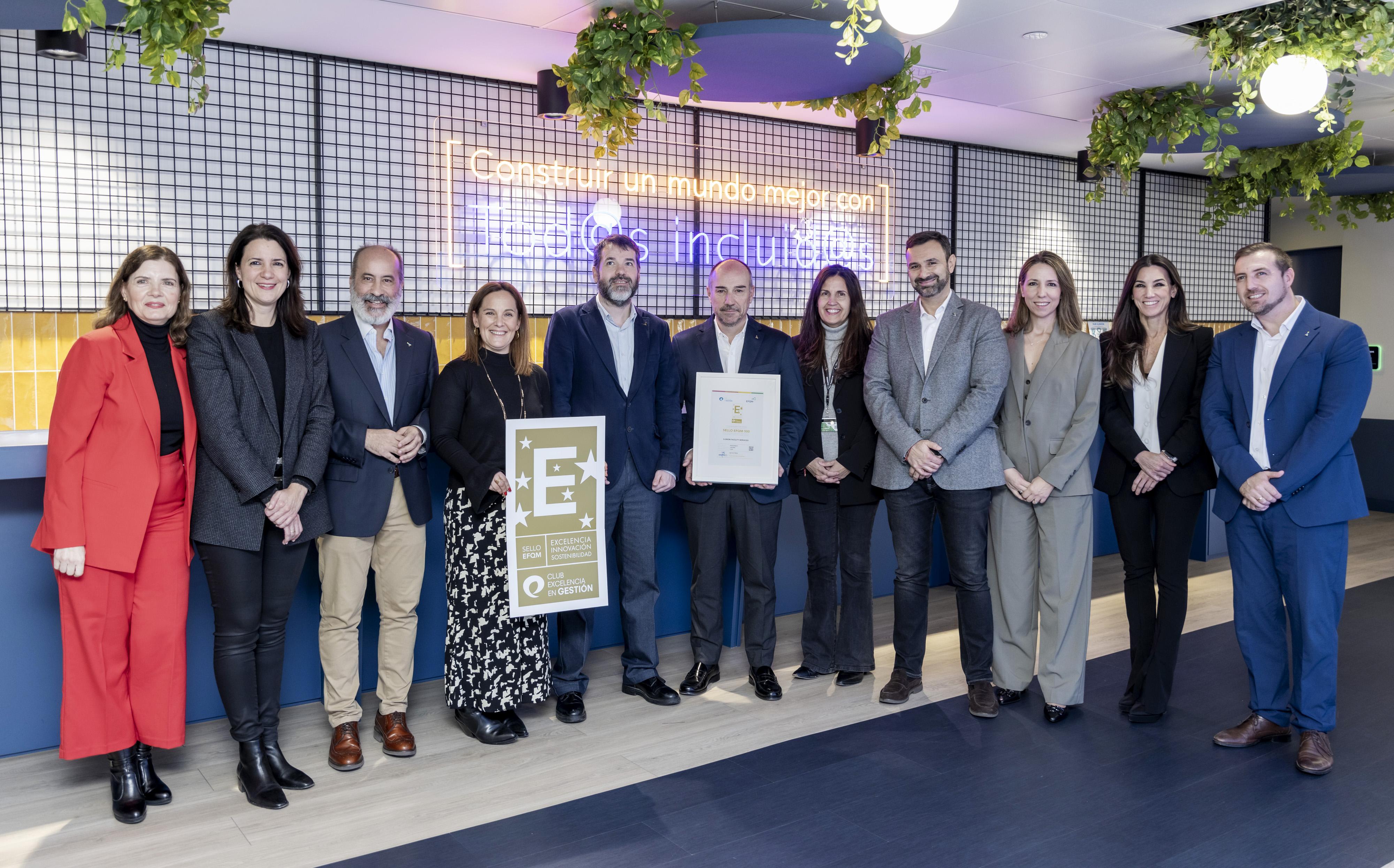 Ilunion Facility Services recibe su primer Sello EFQM 500
