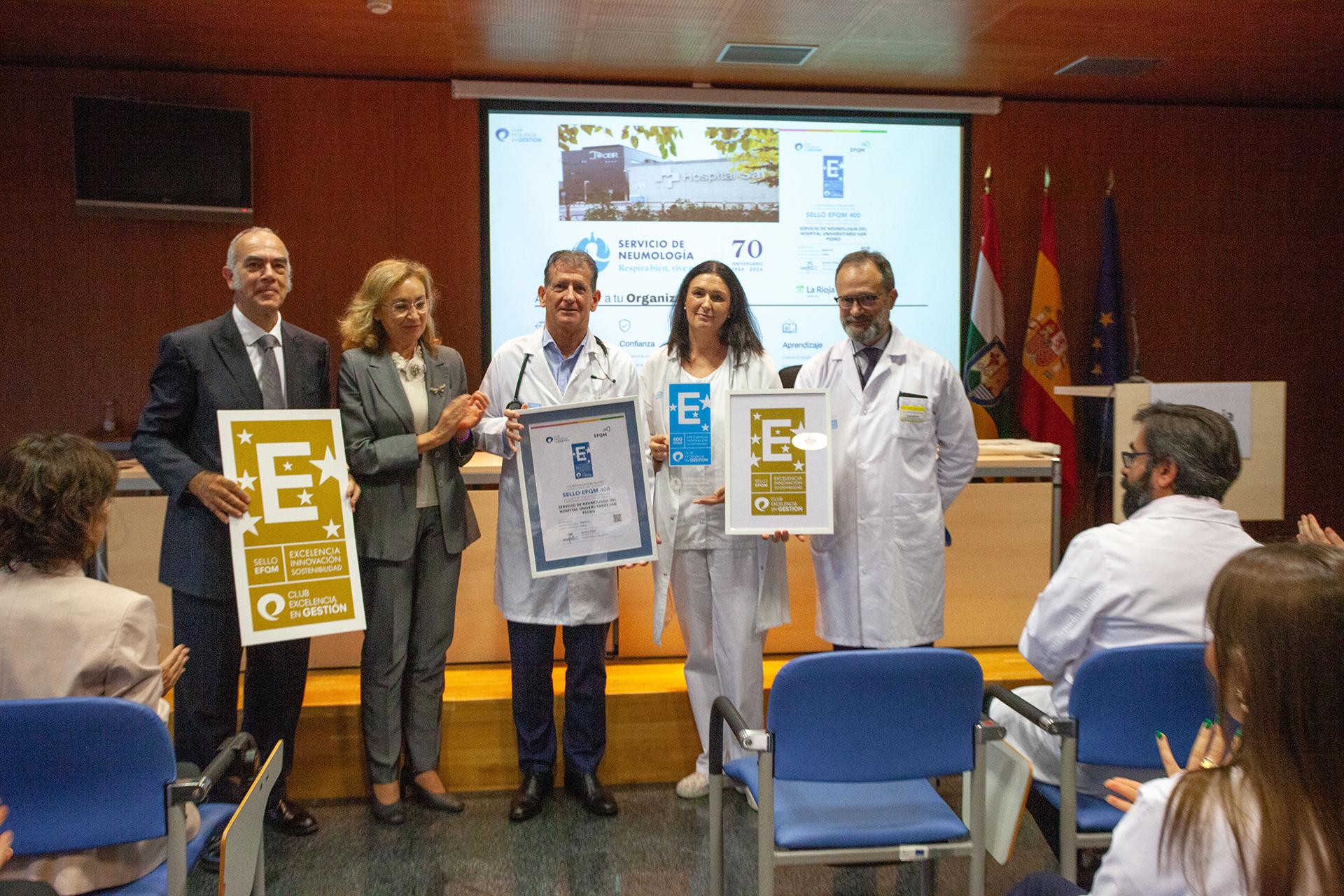 Entrega Sello EFQM Hospital San Pedro