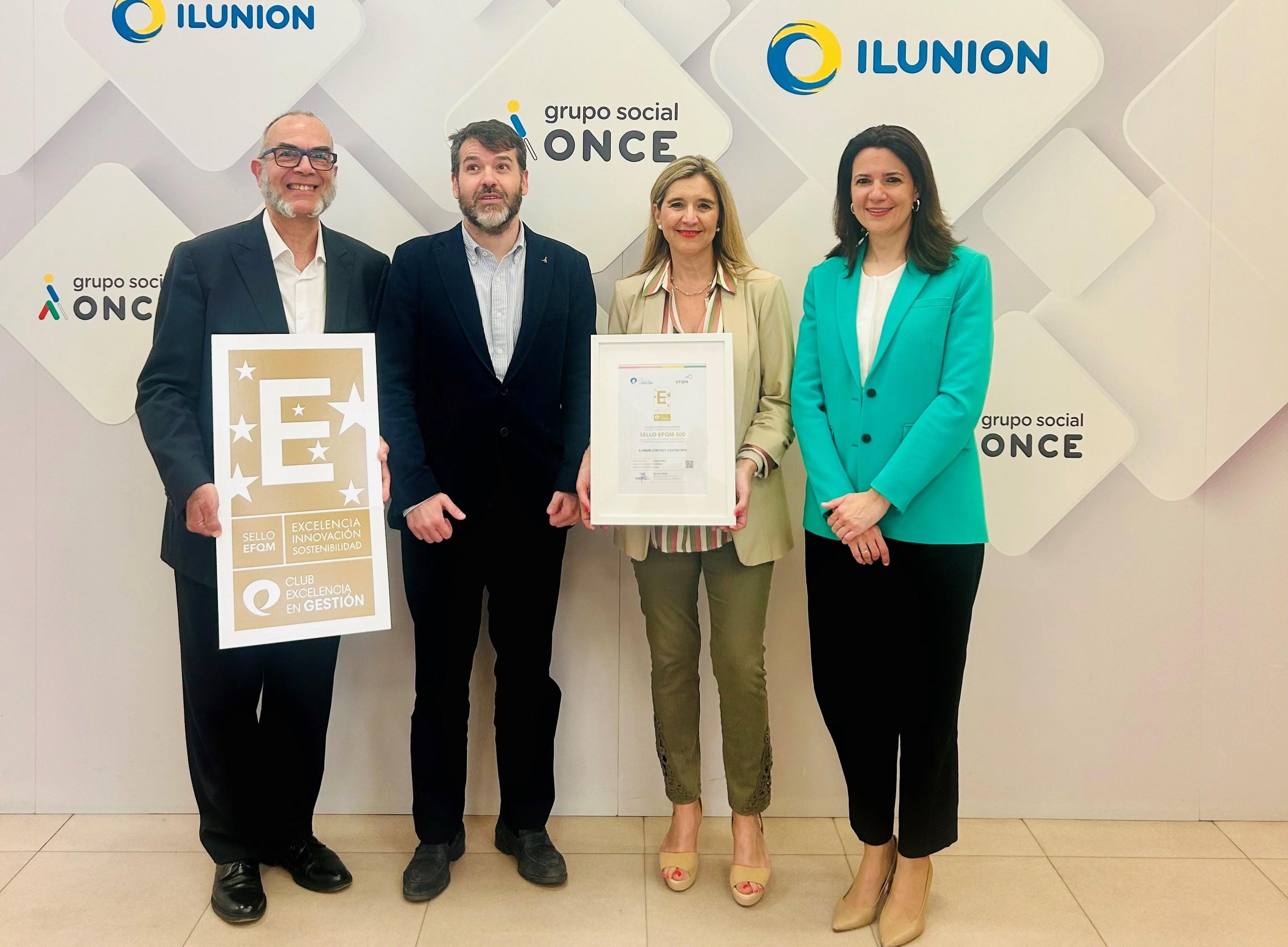 Ilunion Contact Center consigue Sello EFQM 500