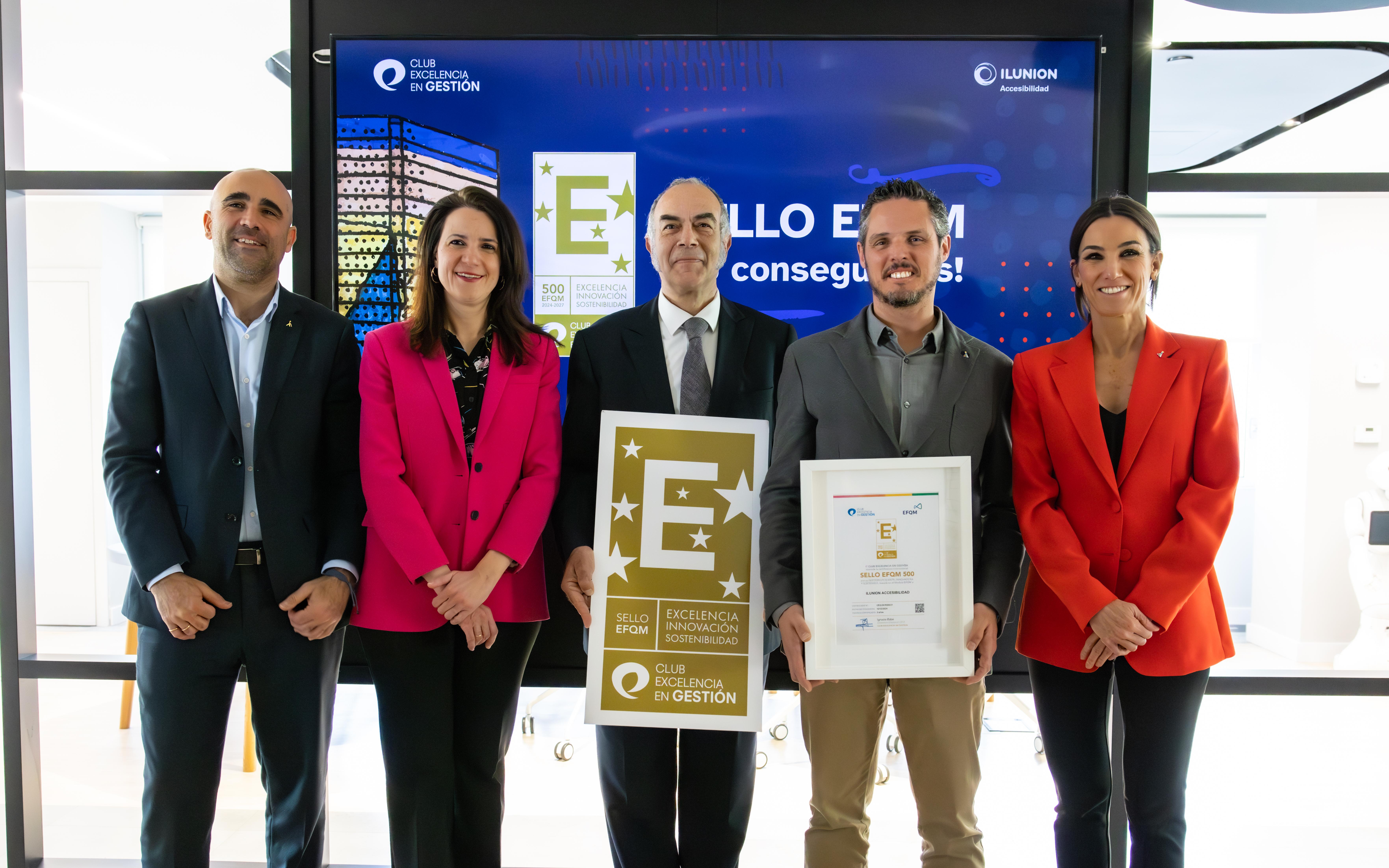 ILUNION Accesibilidad obtiene el Sello EFQM 500 por su gestión excelente, innovadora y sostenible