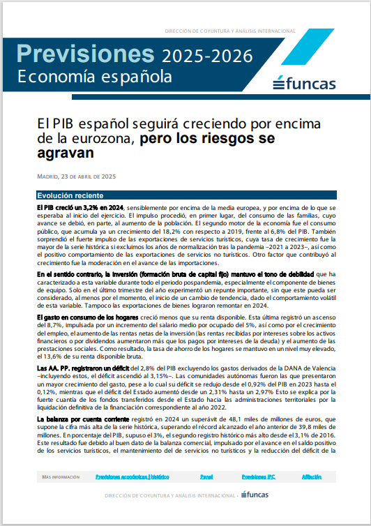 Previsiones económicas 25-26 FUNCAS