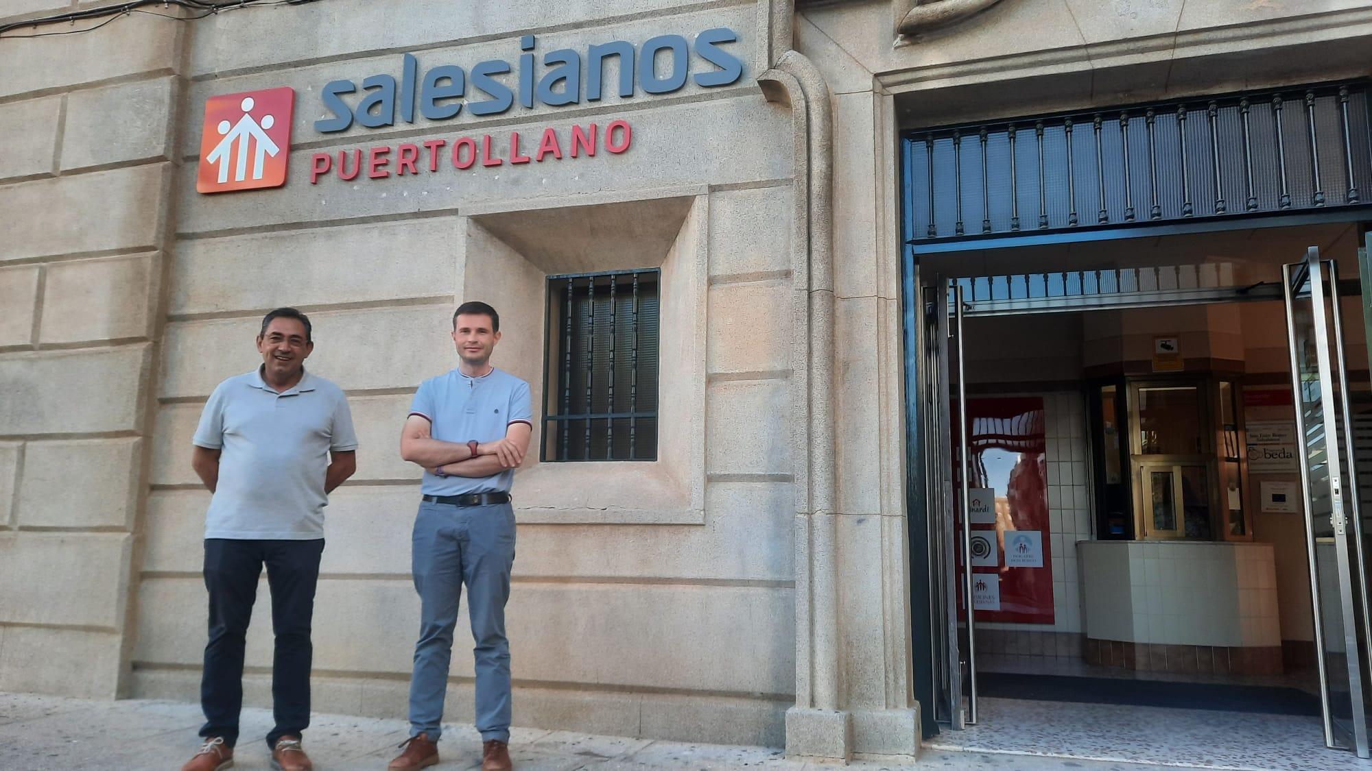 Sergio Oter Díaz Director  y Antonio Gómez que es el Responsable de Calidad SALESIANOS Puertollano