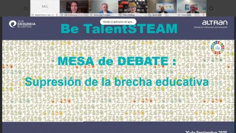 Mesa redonda Be TalentSTEAM: Supresión de la brecha educativa