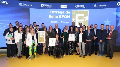 Sello EFQM 600 para Fundación ONCE e Inserta Empleo