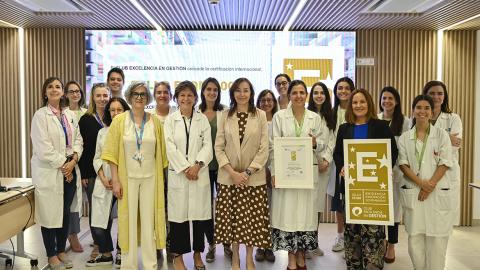 El Servicio de Farmacia del Hospital Gregorio Marañón alcanza el Sello EFQM 600 