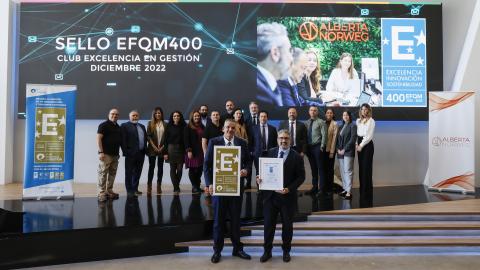 Entrega Sello EFQM Alberta Norweg 2023