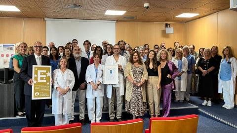 El Hospital Universitario del Henares recibe el Sello EFQM 400