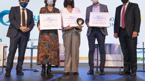 ganador y finalistas premio GEIS 2021 gran organización pyme