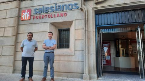 Sergio Oter Díaz Director  y Antonio Gómez que es el Responsable de Calidad SALESIANOS Puertollano