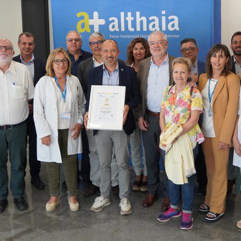 Fundación Althaia mejora su puntuación y recibe el Sello EFQM 500