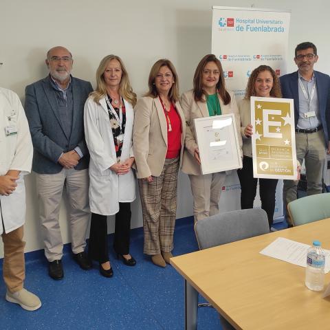Hospital Universitario de Fuenlabrada recibe su primer Sello EFQM 500