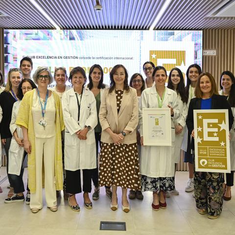 El Servicio de Farmacia del Hospital Gregorio Marañón alcanza el Sello EFQM 600 